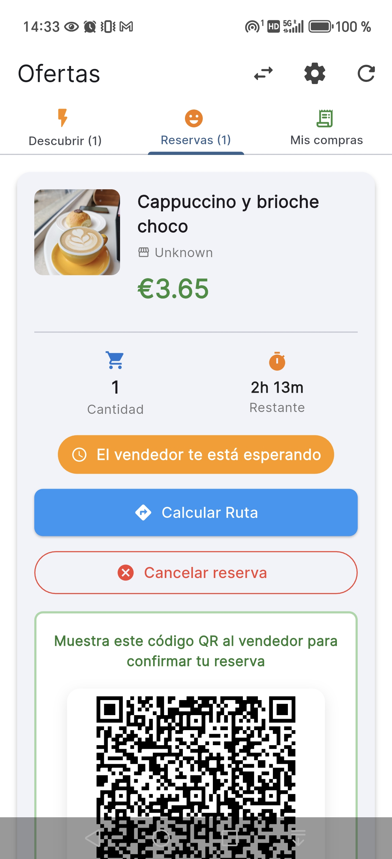 Ofertas cercanas en tiempo real